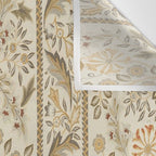 William Morris Vintage Wilhelmina Weave Lethaby Linen Cream Wall Tapestry Gallery Image 3