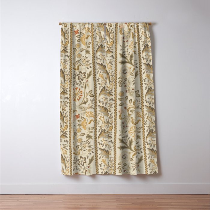 William Morris Vintage Wilhelmina Weave Lethaby Linen Cream Window Curtain Gallery Image 3