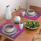 FUSCHIA pink to violet purple Gradient Ombre painted appearance Placemat Gallery Image 2