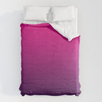 FUSCHIA pink to violet purple Gradient Ombre painted appearance Comforter Gallery Image 6