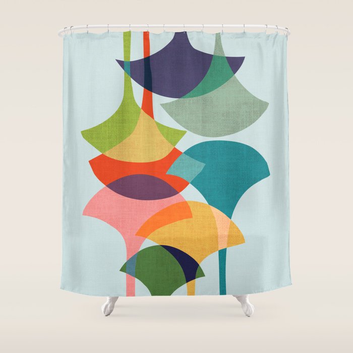 Ginkos Shower Curtain Gallery Image 1