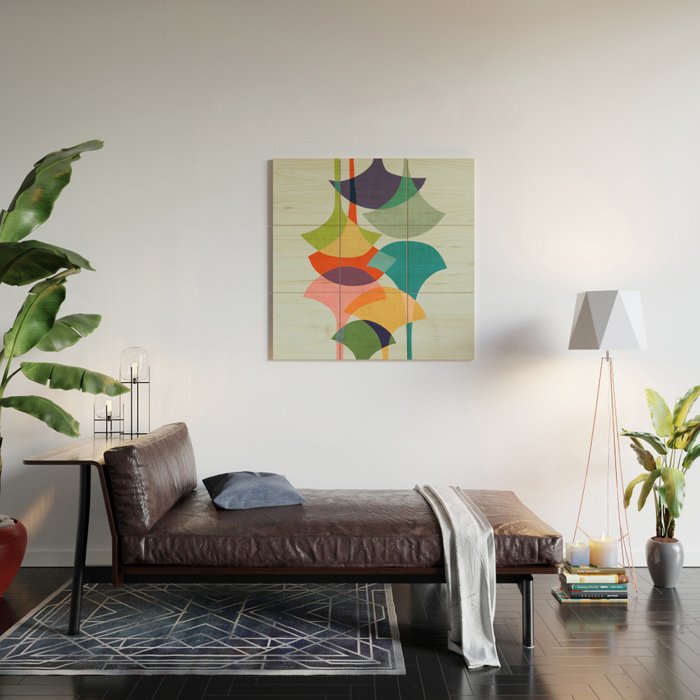 Ginkos Wood Wall Art Gallery Image 2