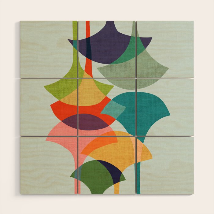 Ginkos Wood Wall Art Gallery Image 1