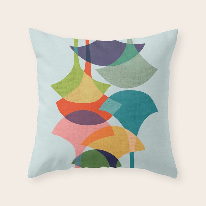 Ginkos Throw Pillow Gallery Image 6