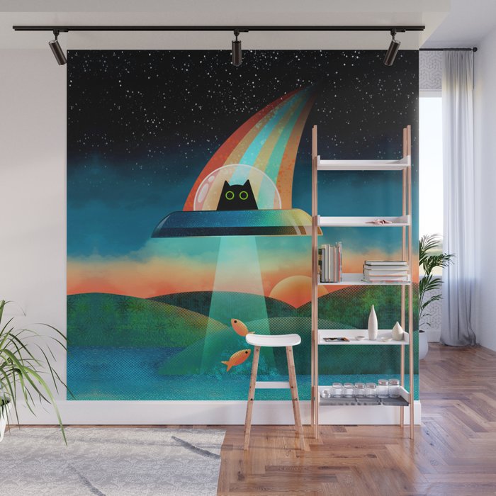 The Purrfect Alien Wall Mural Gallery Image 1