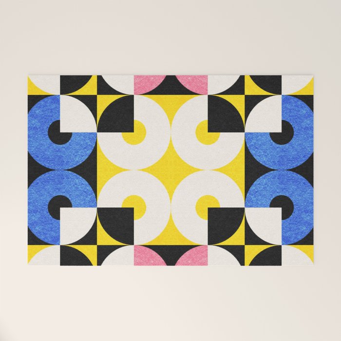 Square and Circle Welcome Mat Gallery Image 1
