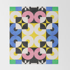 Square and Circle Throw Blanket Gallery Image 2