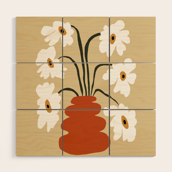 Six together flower pot  Wood Wall Art Gallery Image 1