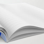 Royal Blue Smooth Contours Retro Contemporary Abstract Pattern Notebook Gallery Image 2