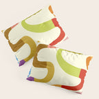 Fun, colorful and squiggly lines Pillow Sham Gallery Image 3