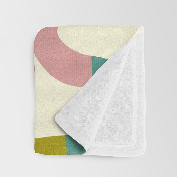 Fun, colorful and squiggly lines Throw Blanket Gallery Image 3