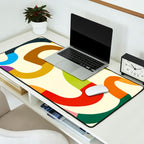 Fun, colorful and squiggly lines Desk Mat Gallery Image 2