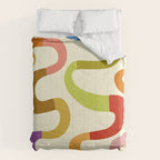 Fun, colorful and squiggly lines Comforter Gallery Image 6