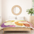 Fun, colorful and squiggly lines Duvet Cover Gallery Image 3