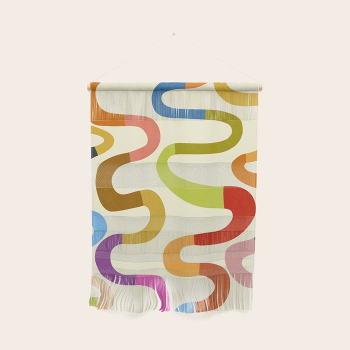 Fun, colorful and squiggly lines Wall Hanging Gallery Image 1