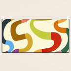 Fun, colorful and squiggly lines Desk Mat Gallery Image 3