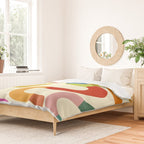 Fun, colorful and squiggly lines Duvet Cover Gallery Image 2