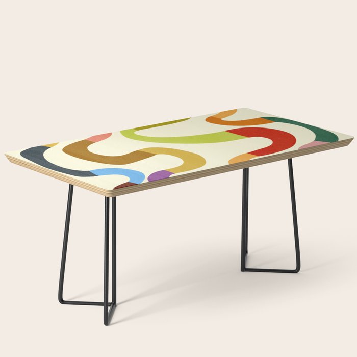 Fun, colorful and squiggly lines Coffee Table Gallery Image 1
