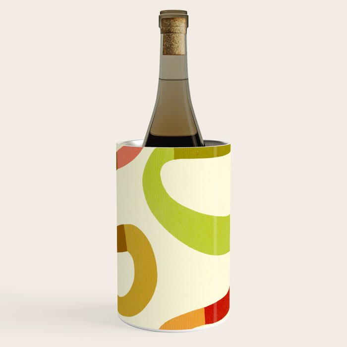 Fun, colorful and squiggly lines Wine Chiller Gallery Image 1