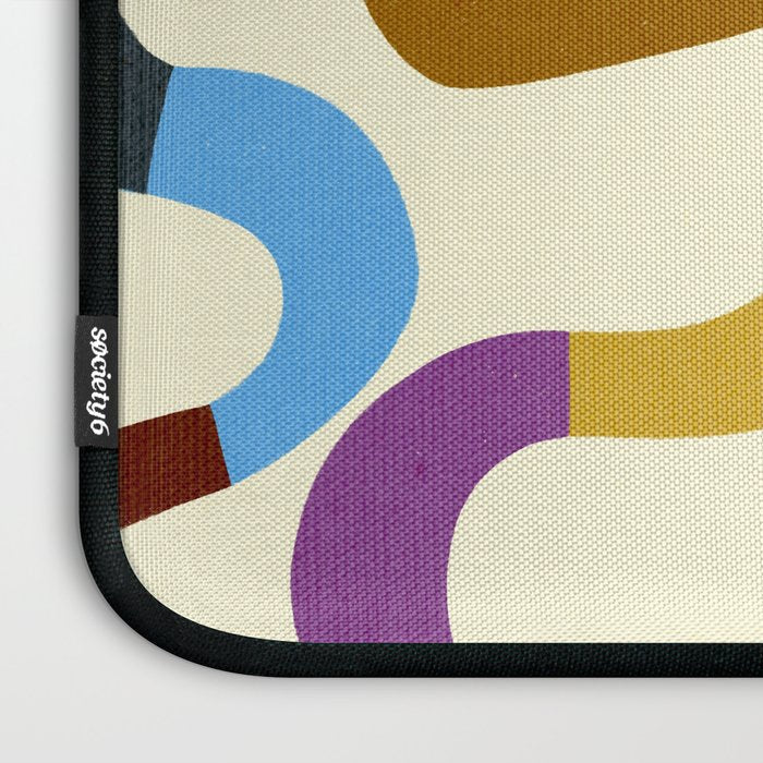 Fun, colorful and squiggly lines Laptop Sleeve Gallery Image 3