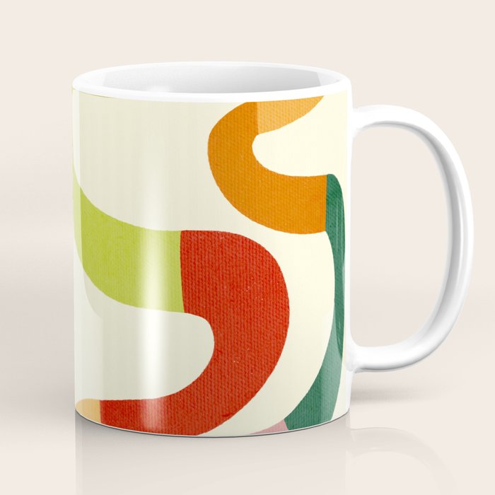 Fun, colorful and squiggly lines Coffee Mug Gallery Image 1