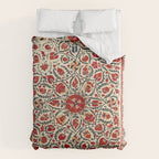 Bokhara Suzani Uzbekistan Colorful Embroidery Print Comforter Gallery Image 6