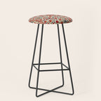Bokhara Suzani Uzbekistan Colorful Embroidery Print Stool Gallery Image 1
