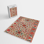 Bokhara Suzani Uzbekistan Colorful Embroidery Print Jigsaw Puzzle Gallery Image 2