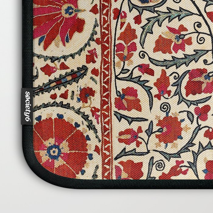 Bokhara Suzani Uzbekistan Colorful Embroidery Print Laptop Sleeve Gallery Image 3