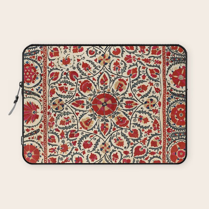 Bokhara Suzani Uzbekistan Colorful Embroidery Print Laptop Sleeve Gallery Image 1