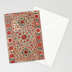 Bokhara Suzani Uzbekistan Colorful Embroidery Print Stationery Card Gallery Image 2