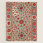 Bokhara Suzani Uzbekistan Colorful Embroidery Print Jigsaw Puzzle Gallery Image 1