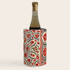 Bokhara Suzani Uzbekistan Colorful Embroidery Print Wine Chiller Gallery Image 3