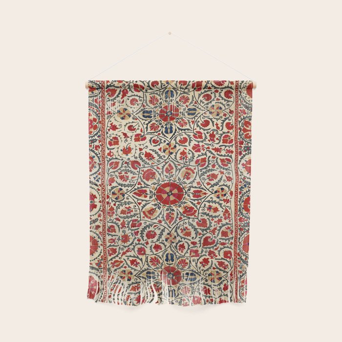 Bokhara Suzani Uzbekistan Colorful Embroidery Print Wall Hanging Gallery Image 1