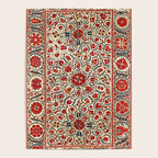 Bokhara Suzani Uzbekistan Colorful Embroidery Print Poster Gallery Image 4