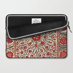 Bokhara Suzani Uzbekistan Colorful Embroidery Print Laptop Sleeve Gallery Image 2