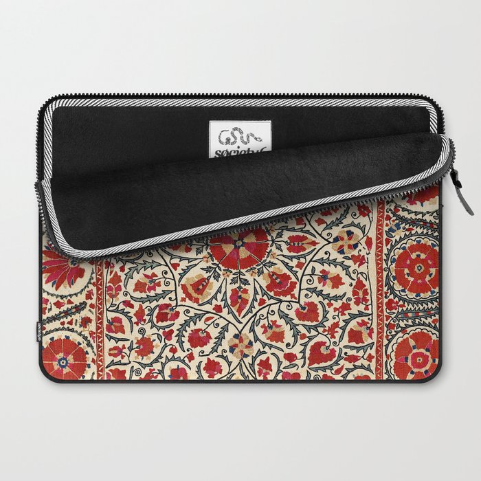 Bokhara Suzani Uzbekistan Colorful Embroidery Print Laptop Sleeve Gallery Image 2