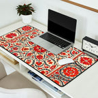 Bokhara Suzani Uzbekistan Colorful Embroidery Print Desk Mat Gallery Image 2