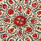 Bokhara Suzani Uzbekistan Colorful Embroidery Print Coffee Mug Gallery Image 2