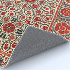 Bokhara Suzani Uzbekistan Colorful Embroidery Print Rug Gallery Image 4