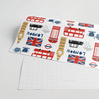 London travel pattern cute england print for nursery kids room boys or girls decor Wrapping Paper Gallery Image 2