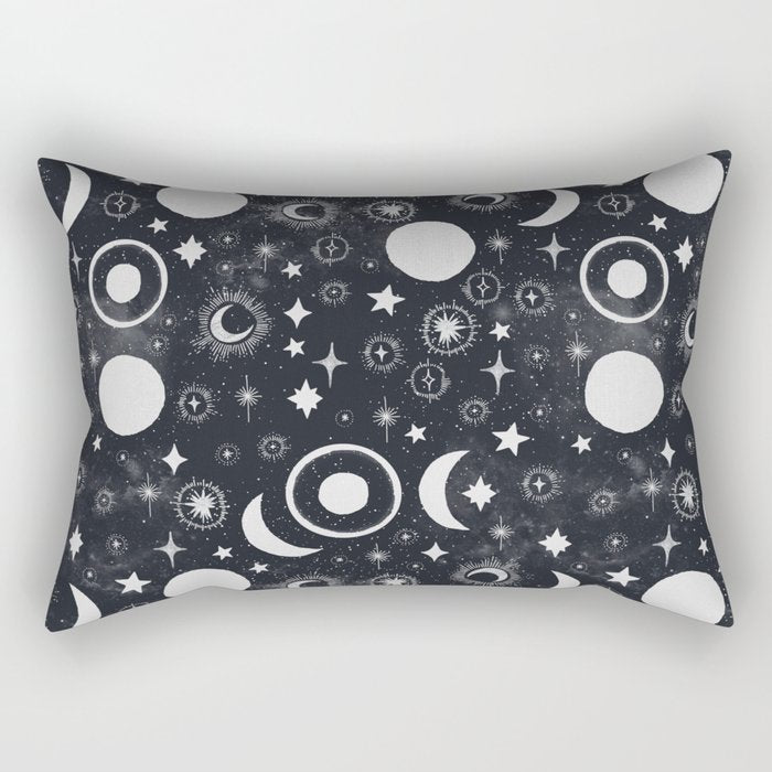 Celestial dark pattern DS Rectangular Pillow Gallery Image 2