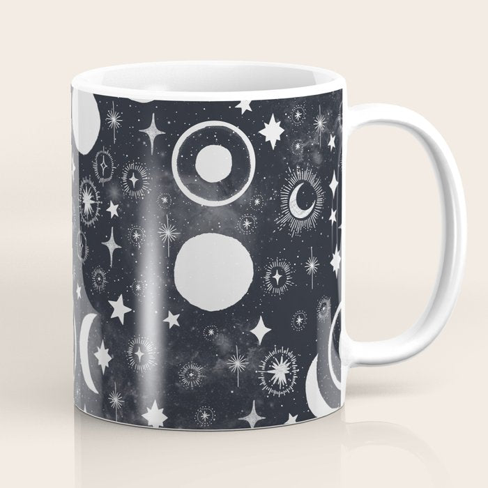 Celestial dark pattern DS Coffee Mug Gallery Image 1