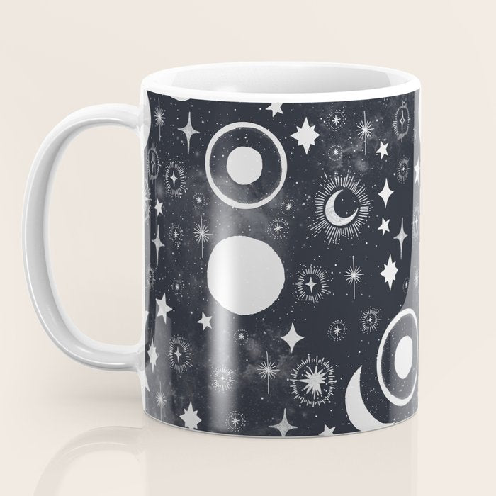 Celestial dark pattern DS Coffee Mug Gallery Image 3