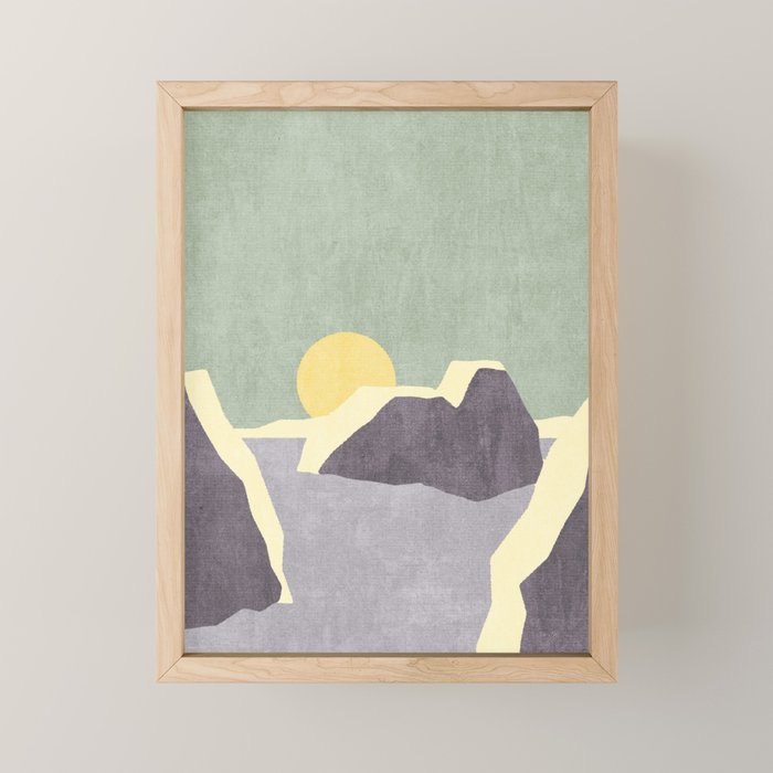 LANDSHAPES / Arctic - Sunset Mini Art Print Gallery Image 1