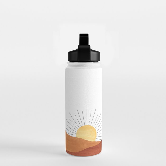 Terracotta desert sun Water Bottle Gallery Image 2