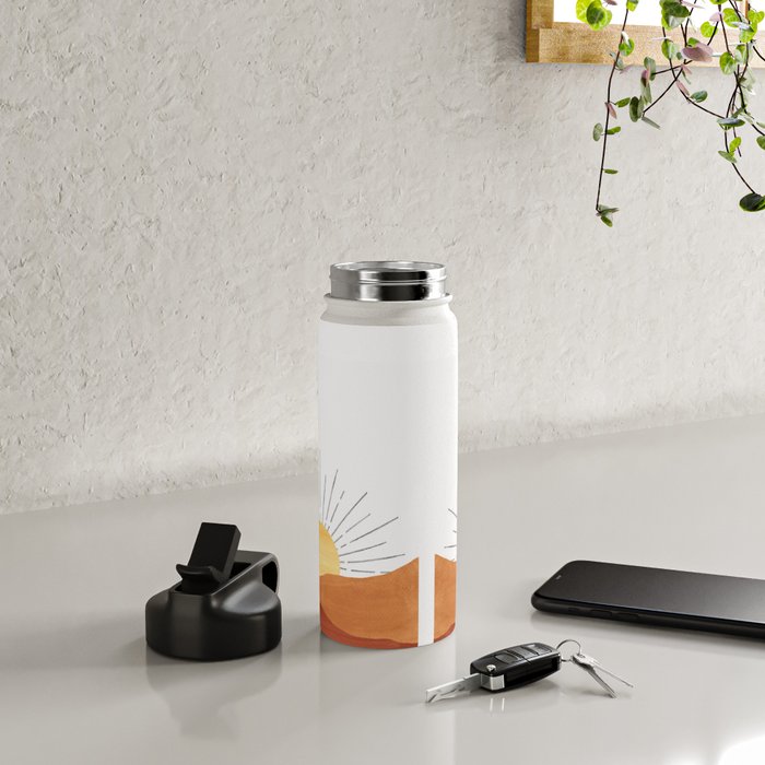 Terracotta desert sun Water Bottle Gallery Image 4