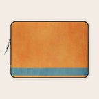 Teal Orange Minimalist Rich Texture Artwork Laptop Sleeve Gallery Image 1