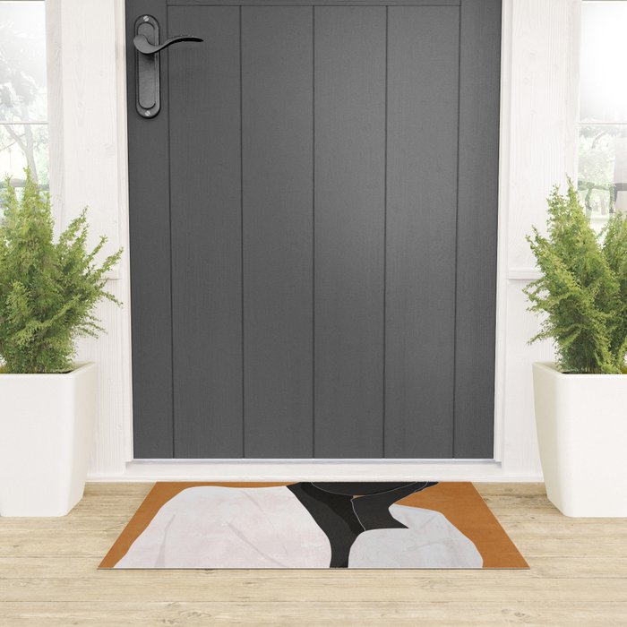 Minimal Art Girl 9a Welcome Mat Gallery Image 3