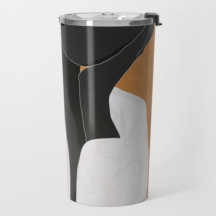 Minimal Art Girl 9a Travel Mug Gallery Image 2